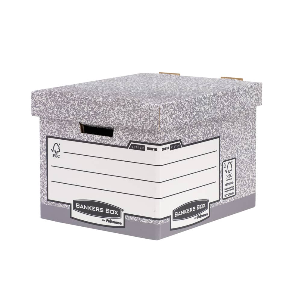 Kastenbox, Banker's Box, Schachtel, Karton, Aufbewahrungsbox
