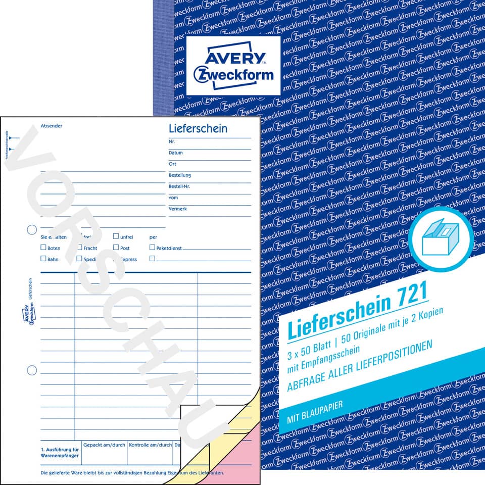 Druckauftrag, Lieferschein, Bogenpapier, Kopie, Rückseite