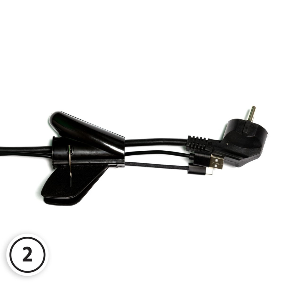 USB-C Kabel, Ladekabel, Kabel mit Stecker, Schwarz, Adapterkabel