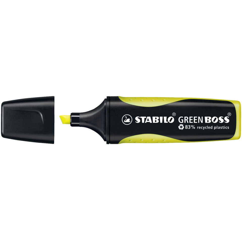 Marker, Highlighter, Grün, Stabilo, Plastik