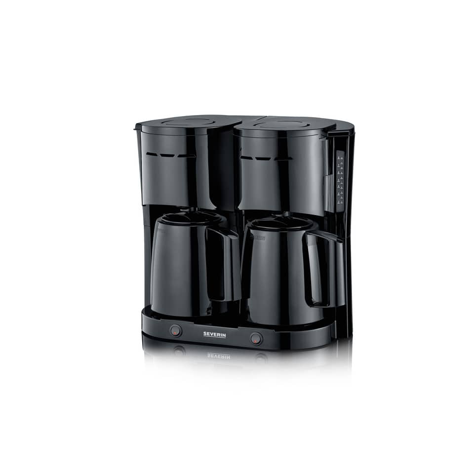 Kaffeemaschine, Aromatisierte Kaffeekanne, Kaffee-Setup, Doppel-Behälter, Digitaler Wassertank