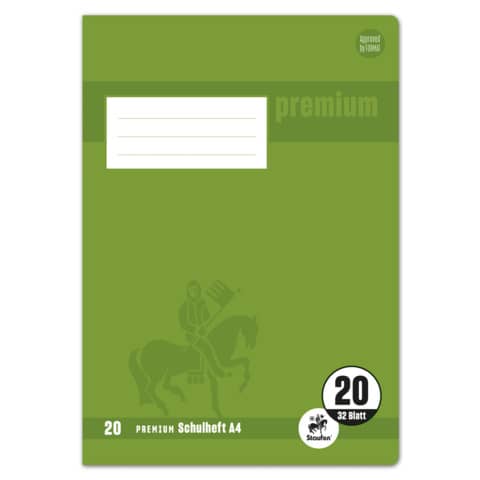 Heft, A4, 90g/m², 32 Blatt, Lin.20, blanko STAUFEN PREMIUM 734010620