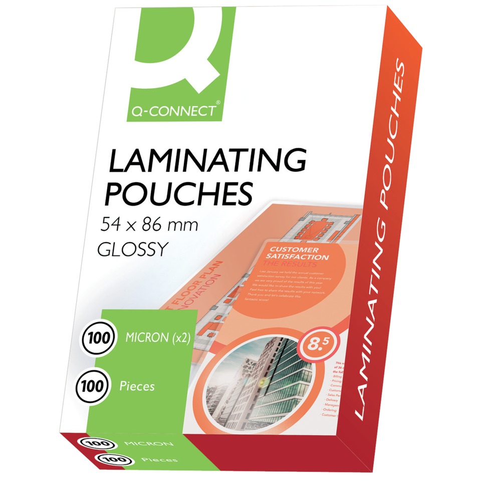 Laminierung, Beutel, 54x86 mm, Glänzend, Mikron