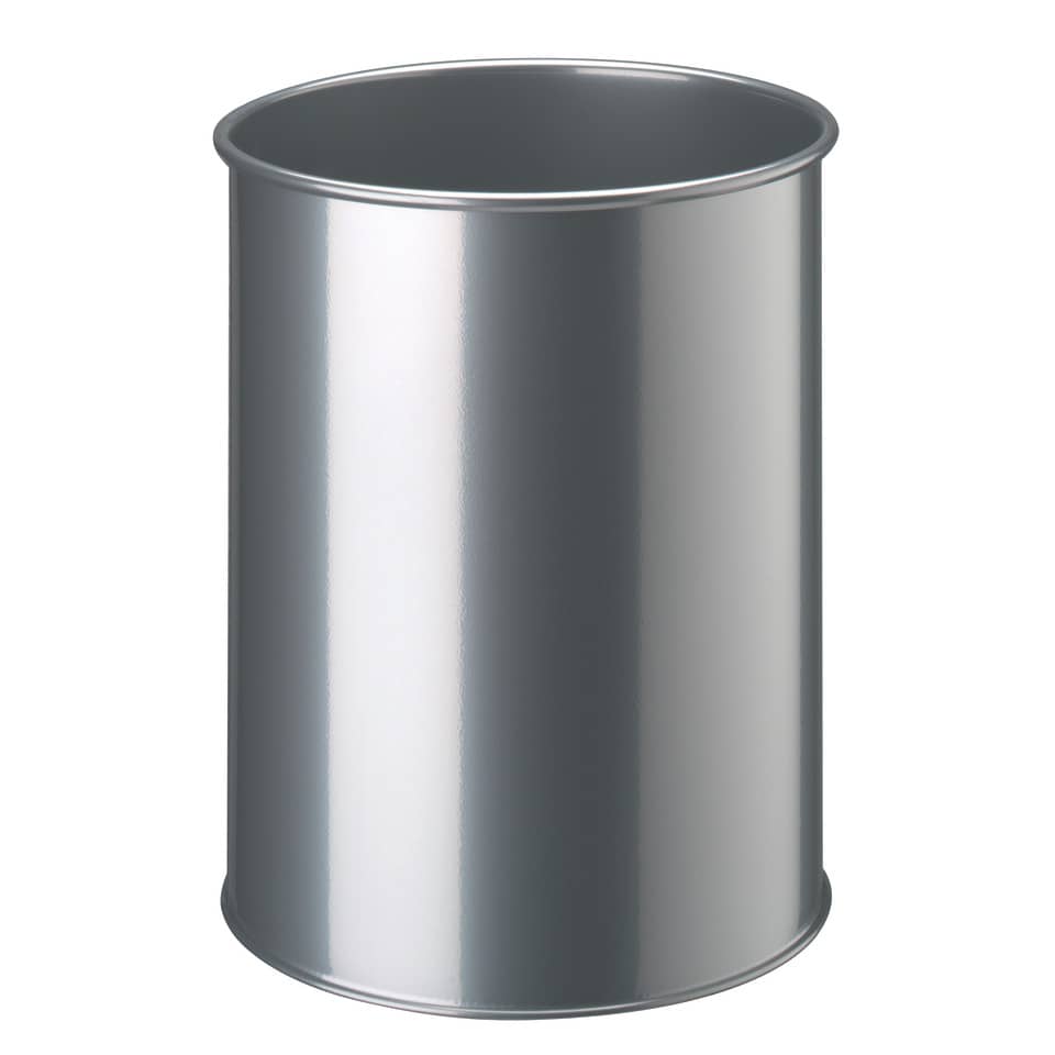metallene Dose, Blechdose, Stahlbehälter, zylindrische Dose, leere Dose
