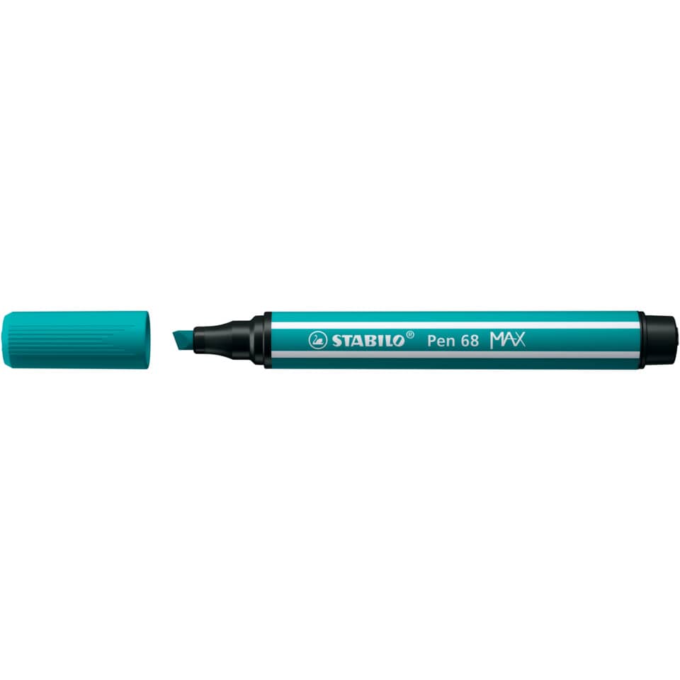 Marker, Permanent marker, Türkis, Kunststoffspitze, Stabilo Stift 68