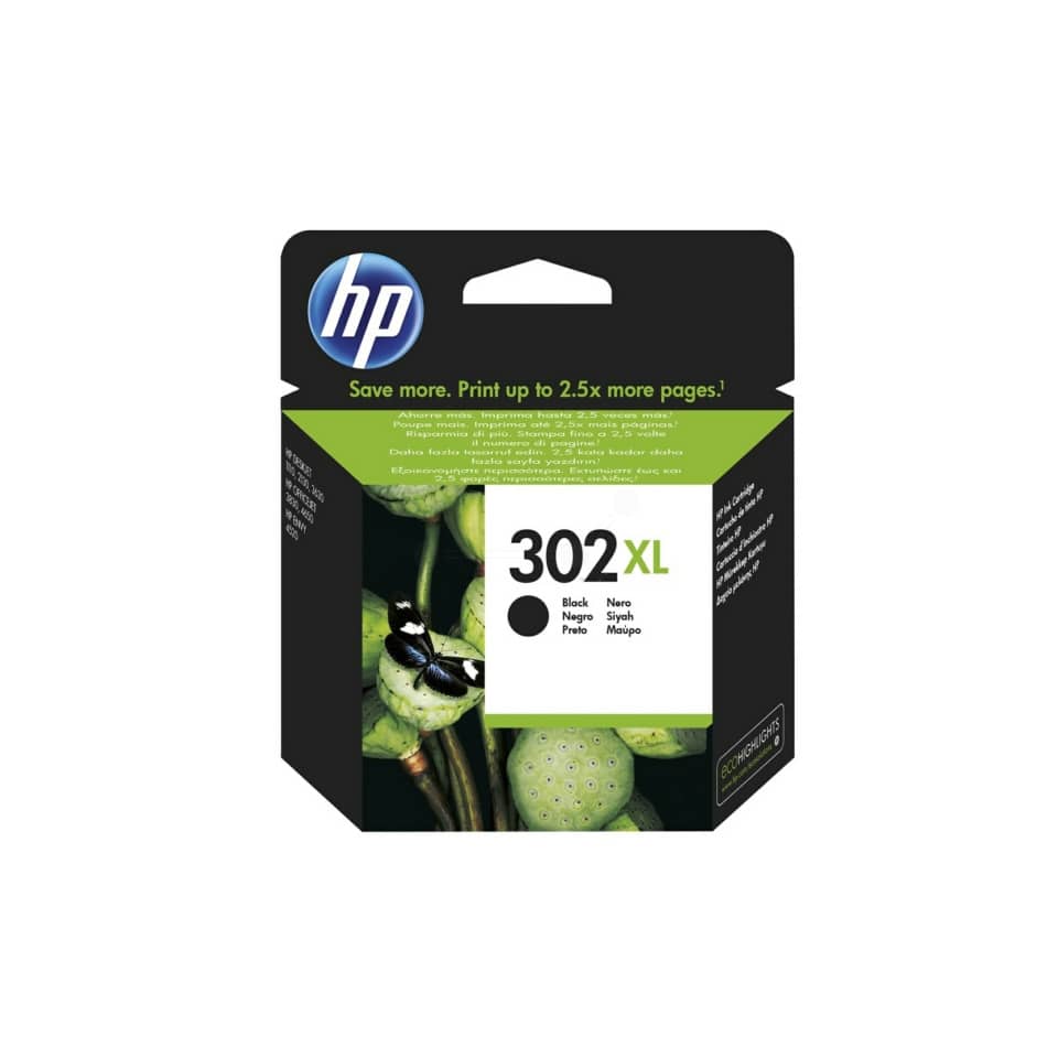 Tintenpatrone, HP, 302XL, Druckertinte, Schwarz