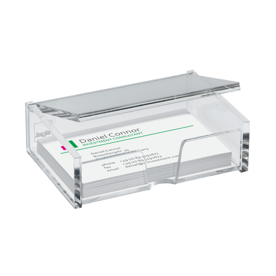 Visitenkartenhalter, Brieftasche, Box, Transparent, Organizer, Schreibtisch-Organizer, Visitenkartenhalter, Kartenhalter, Kunststoff, transparent