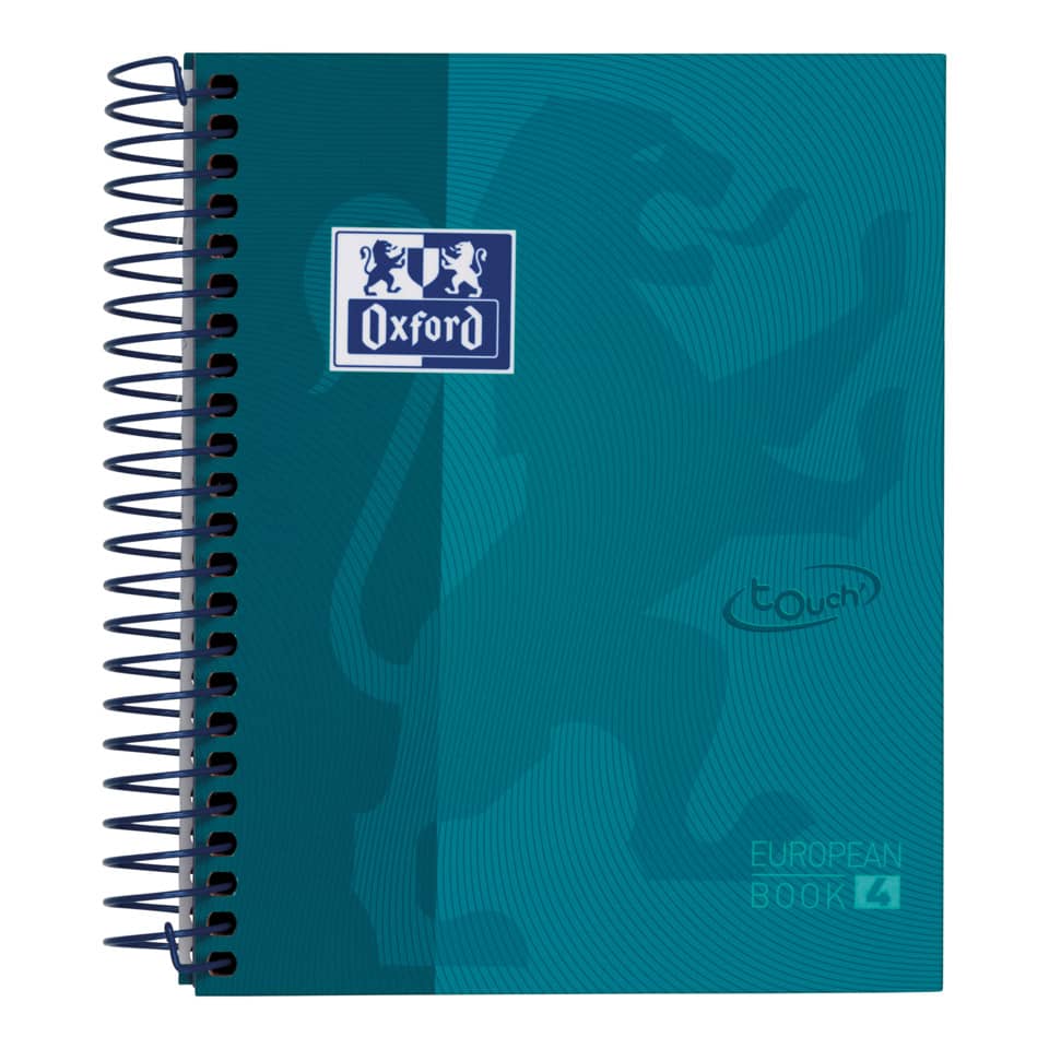 spiralnotebook, blaues cover, Oxford, bindeband, europäisches buch4