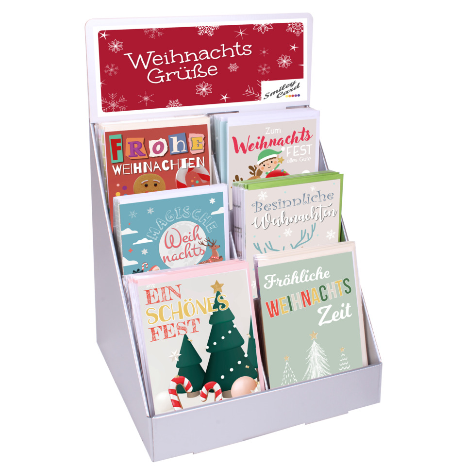 Weihnachtskarten, Kartenset, Weihnachten, Grußkarten, bunte Muster