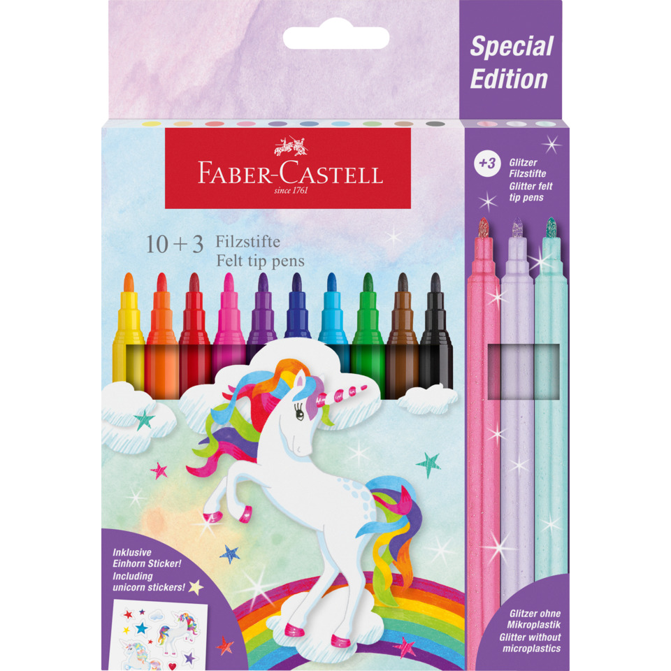 Filzstifte, Marker, Kinderfarben, Regenbogen, Unicorn