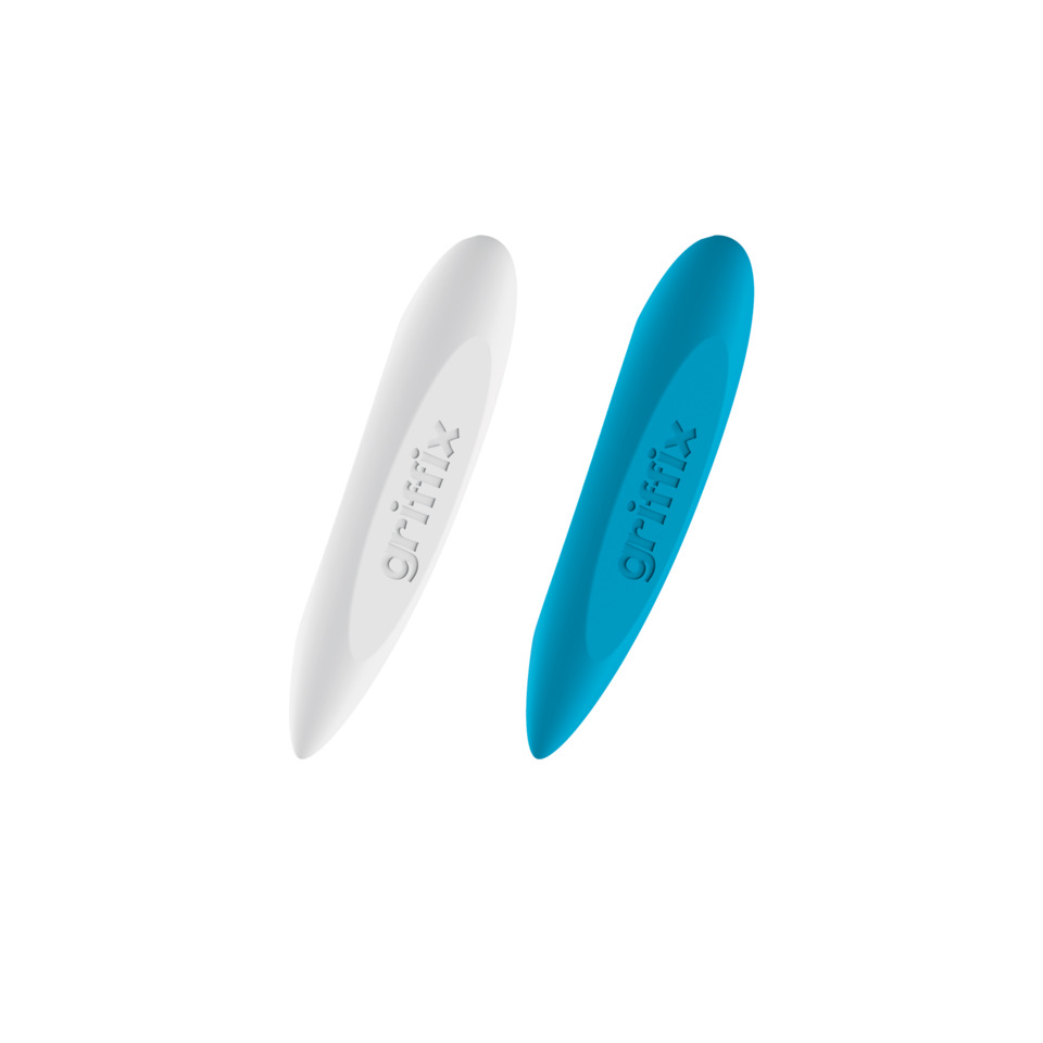 silicone, Träne, In-Ear, blau, weiß