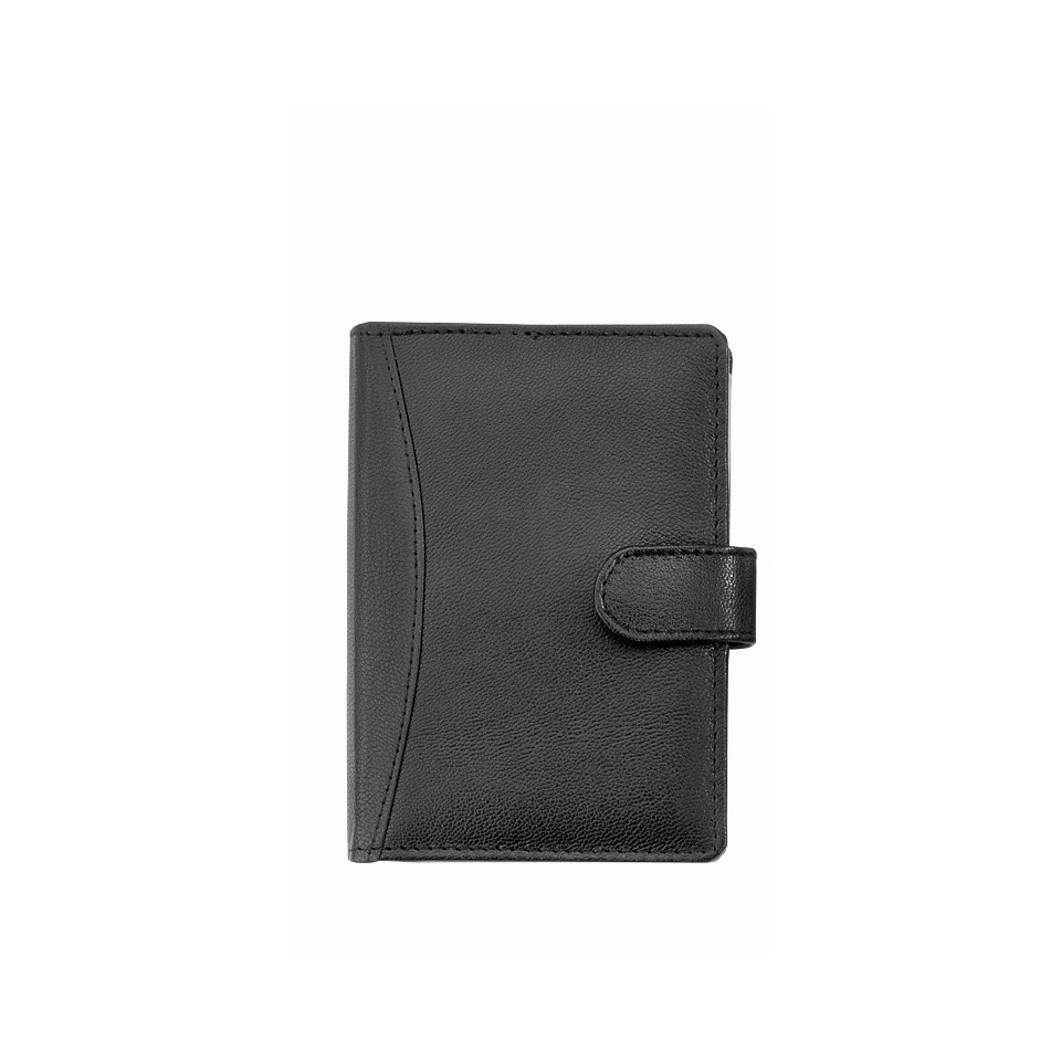 Herrenwallet, Geldbörse, Schwarz, Ledermaterial, Klappverschluss