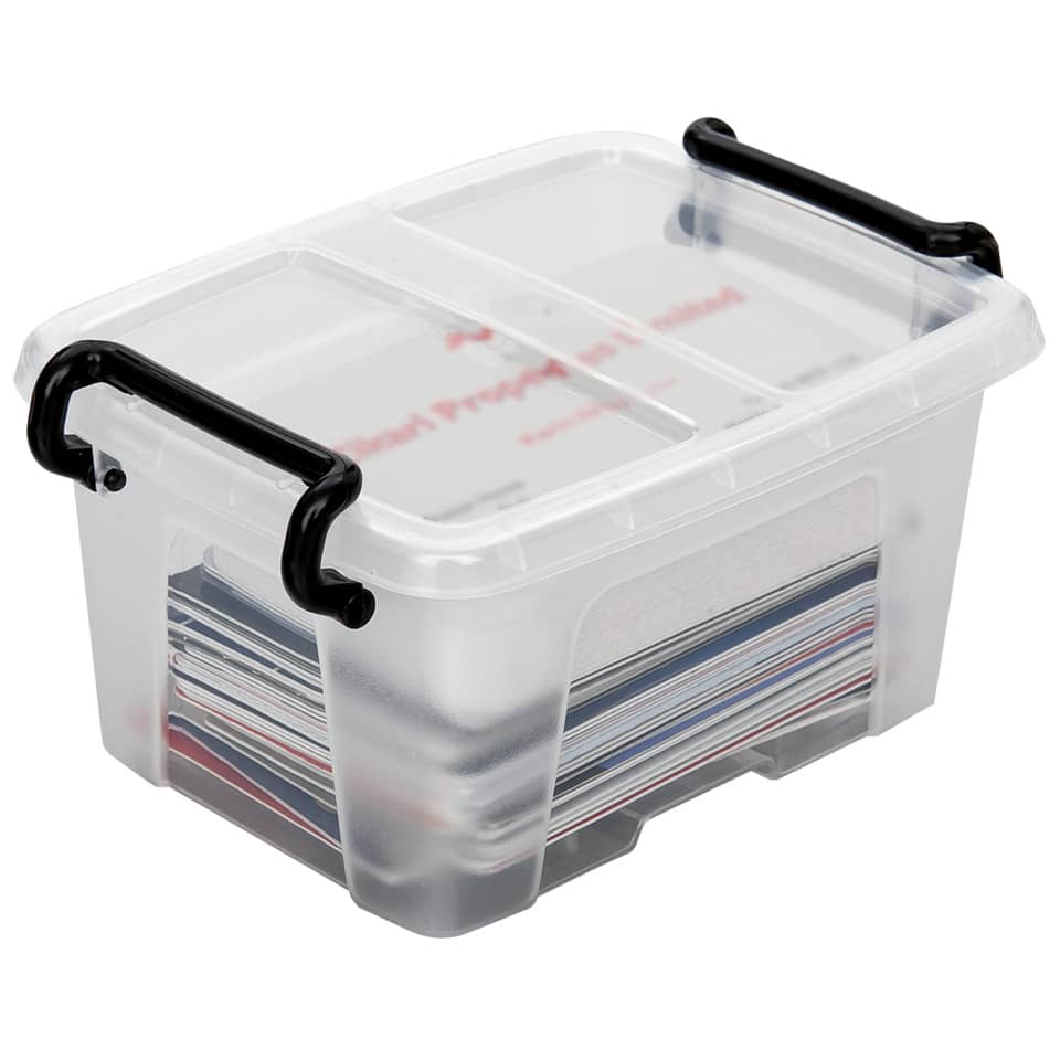 Aufbewahrungsbox, Wäschestapel, Clearbox, Klarbox, Kunststoffbox