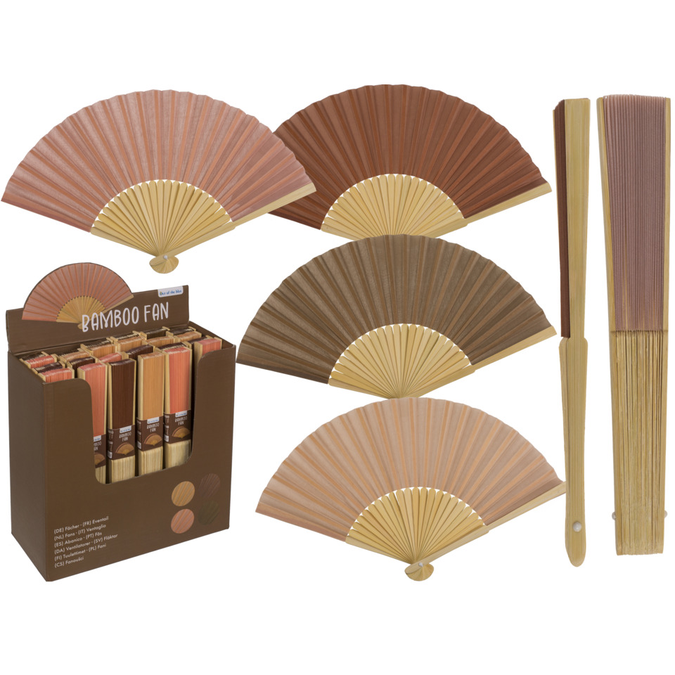 Bambus Fächer, Fächer Set, Holzfächer, Fächer mit Stiel, Bambus-Stäbchen