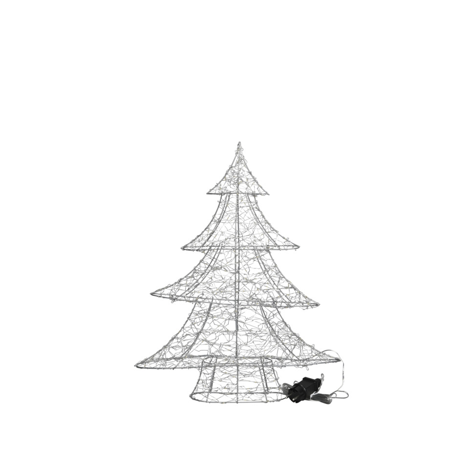 Weihnachtsbaum, Lichterbaum, Metallrahmen, Weihnachtsdeko, Kabelanschluss