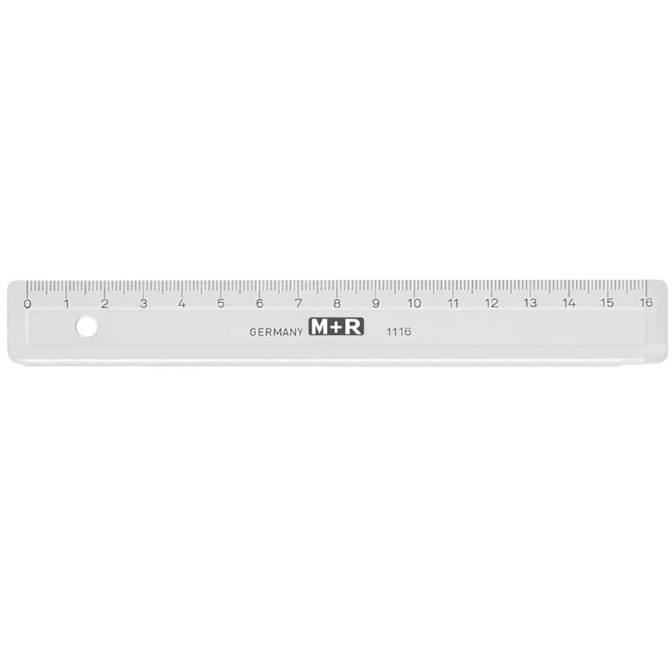 Lineal, Linealmaß, transparent, metallisch, Zentimeter