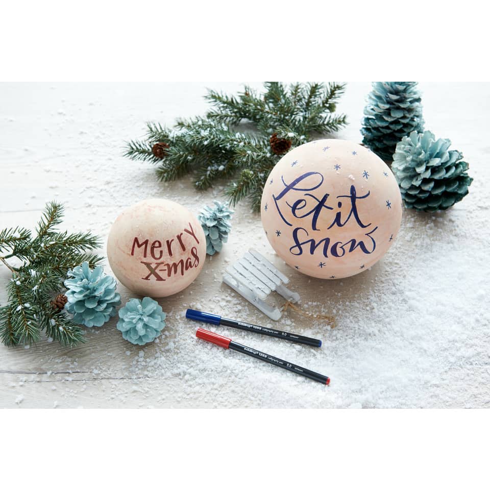 Kugel, Weihnachtsdeko, Merry Xmas, Petit Snow, Schneekegel