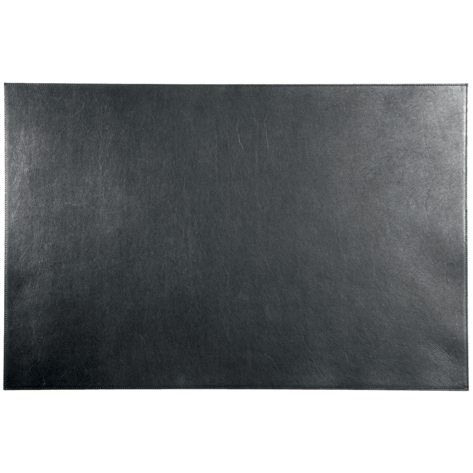 leder, schwarz, plane matte, unterlage, tischunterlage