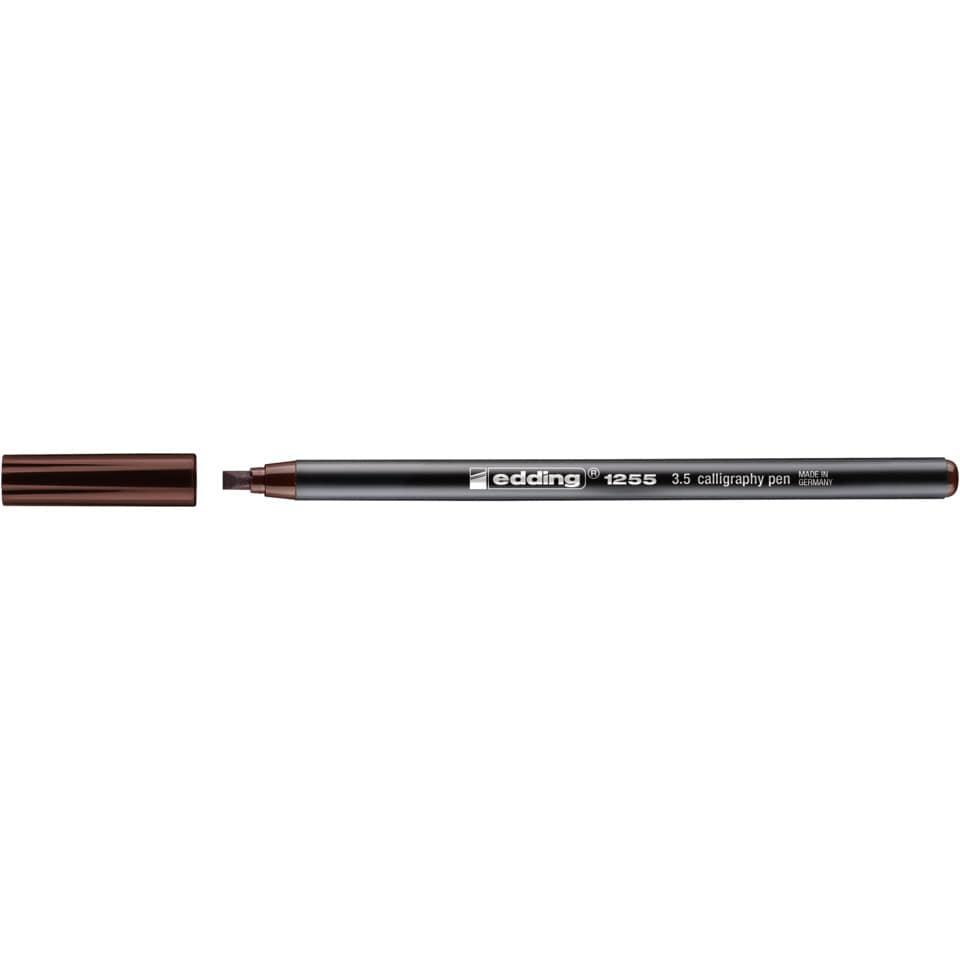 Kalligraphie Stift, Calligraphy Pen, Edding 1255, Metallic Braun, 3,5 mm Spitze