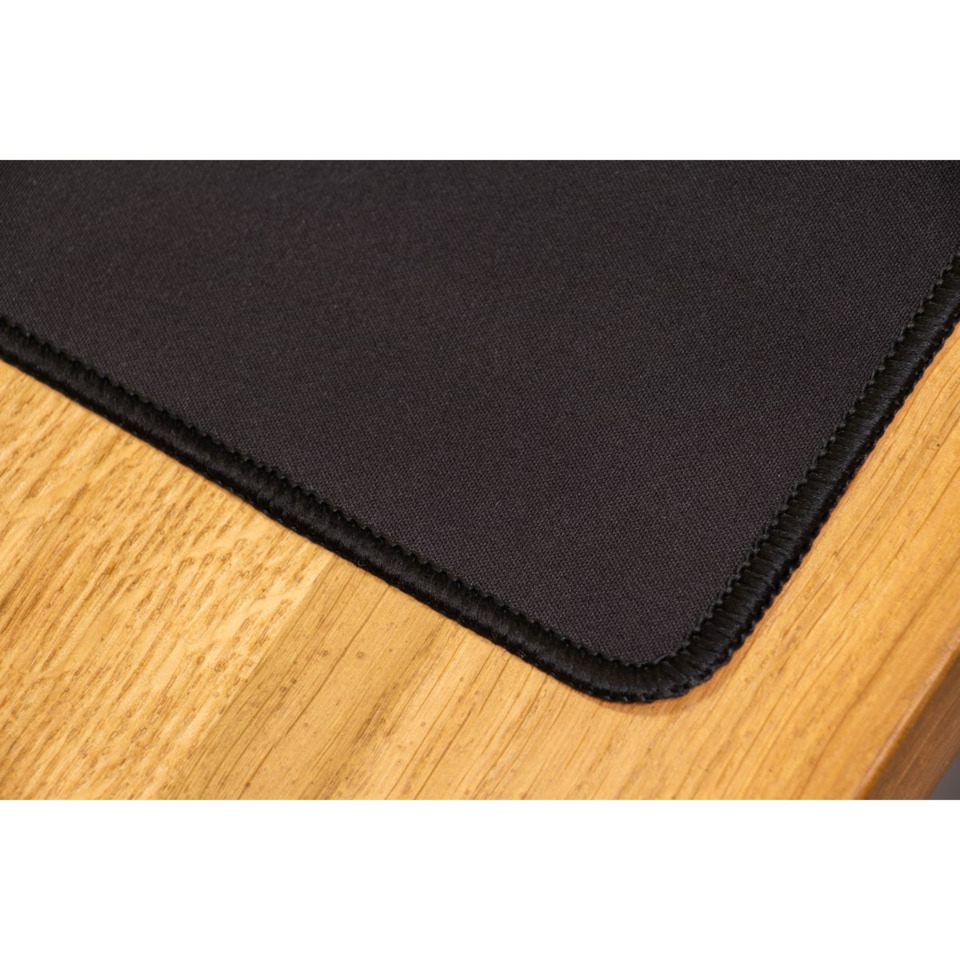 matte schwarz, Mauspad, Gummi-Kante, Stoffoberfläche, schwarze Oberfläche