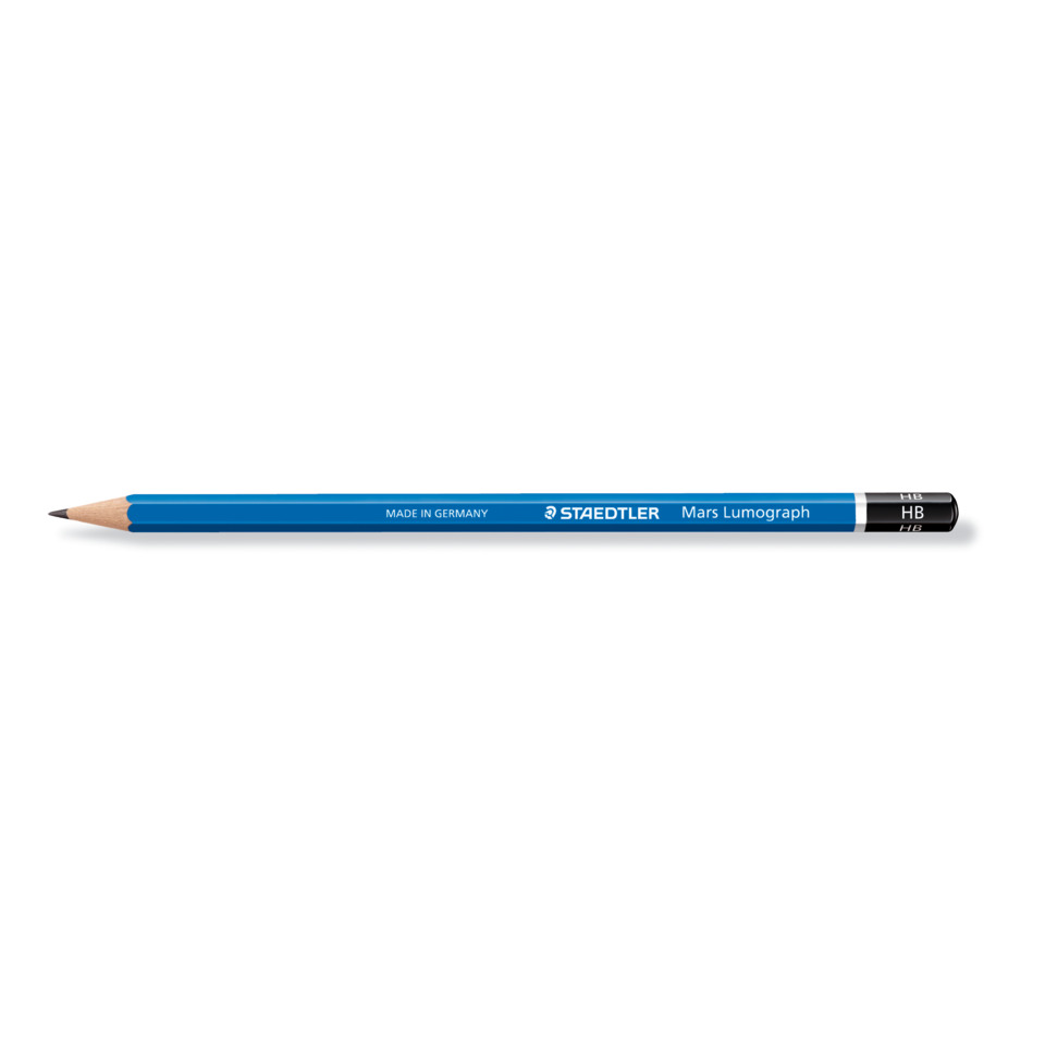 Bleistift, HB, Lumiograph, Blaue Farbe, Druckblei