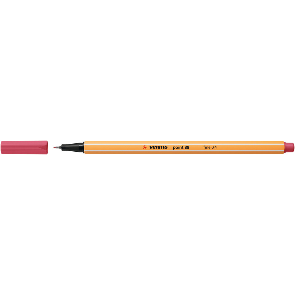 Marker, Stift, Feinspitze, Orange, Kappe ab