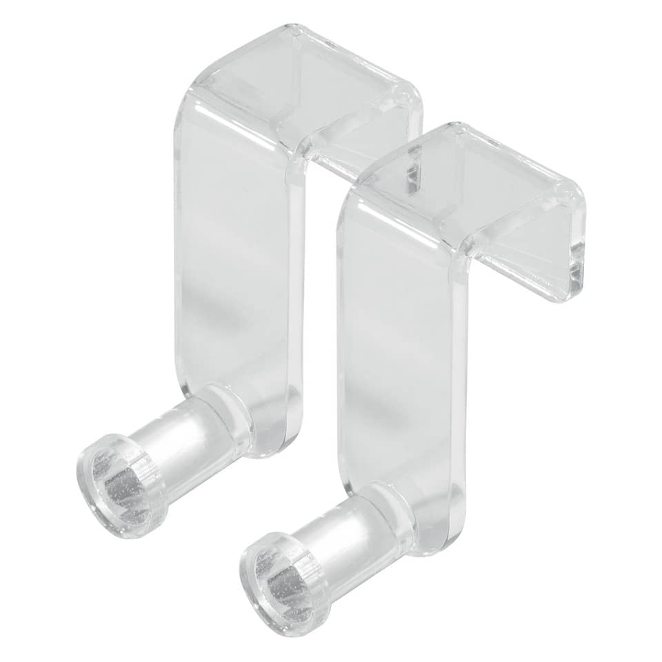 Acrylhalterung, Transparent, Wandhaken, Aufhänger, Klardisplay