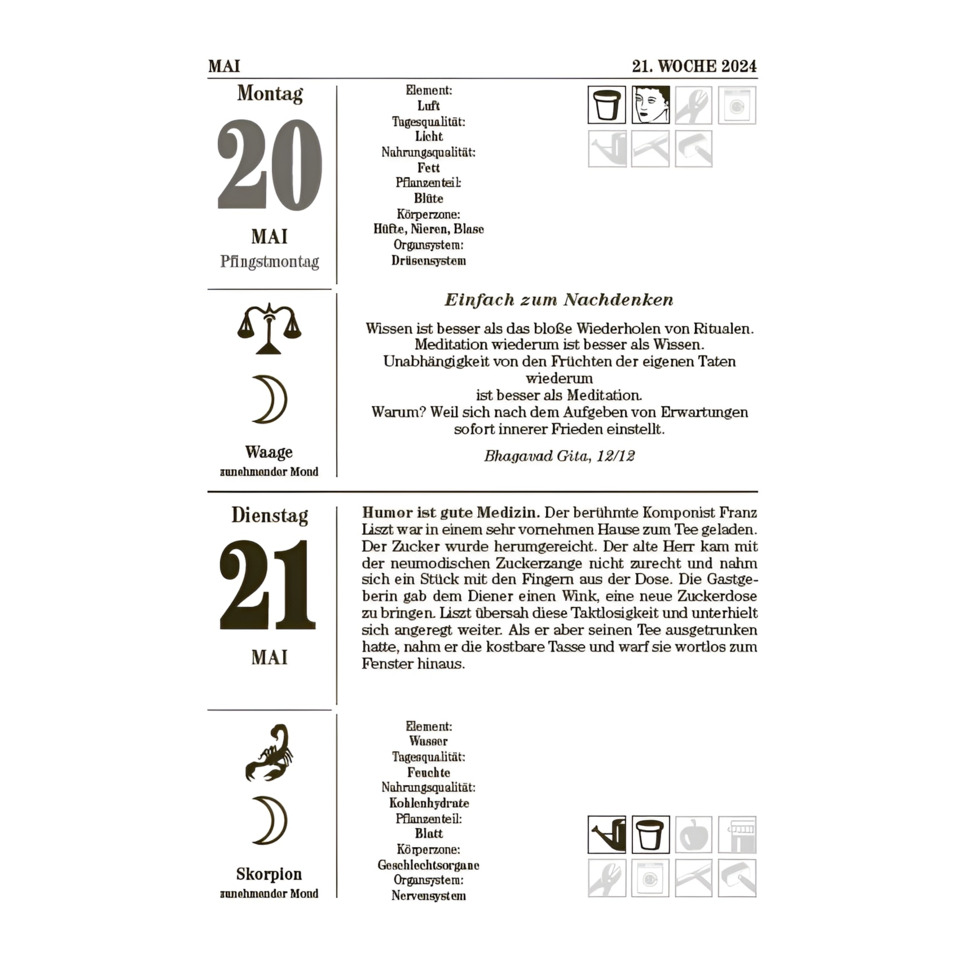 Kalender, Mond, Skorpion, Mai 20, Symbolik