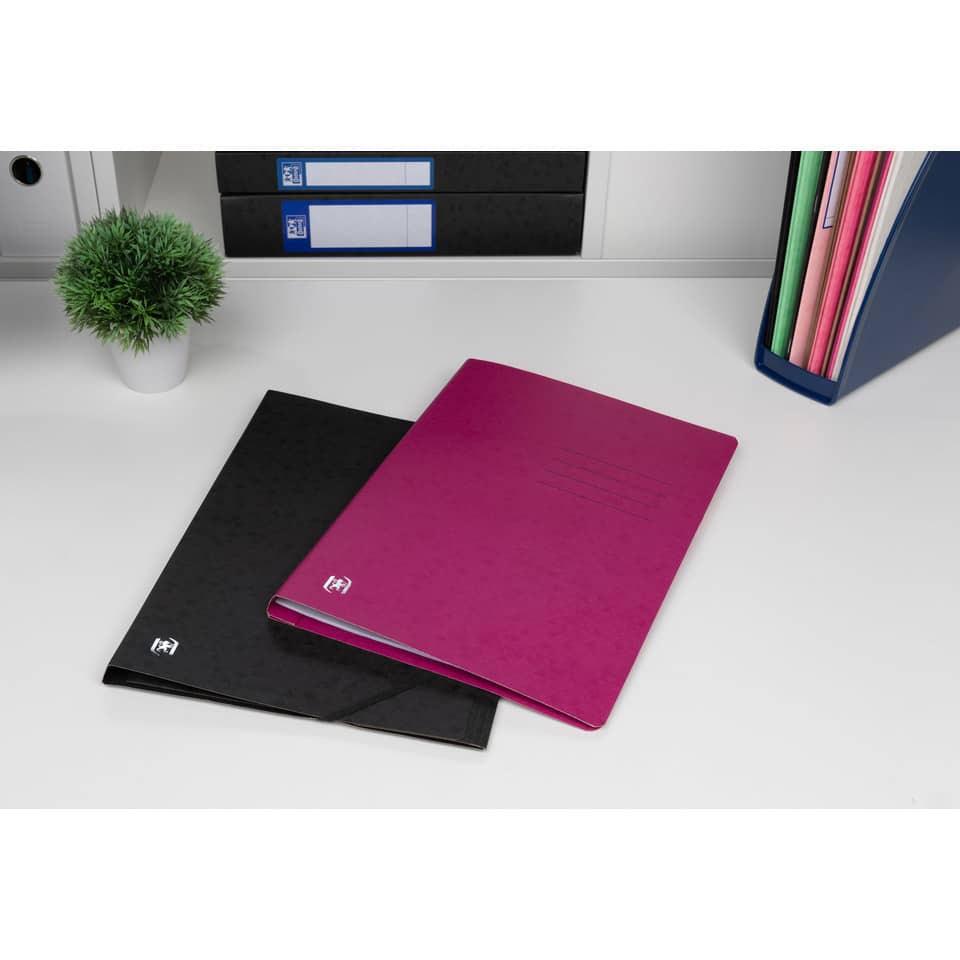 Notizbuch, Hülle, A5, Kopfzeile, Schwarz, Magenta