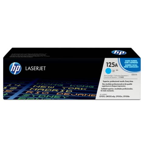 Lasertoner Nr. 125A cyan HP CB541A