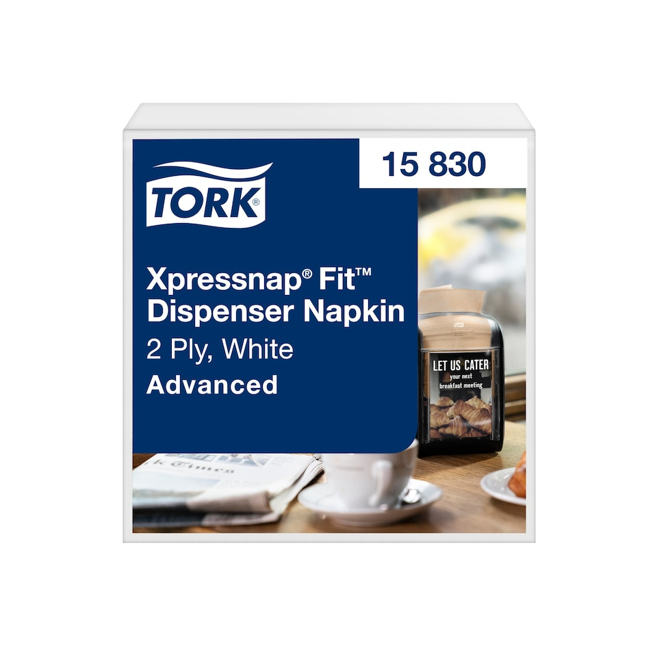 Dispensernas, 2-lagig, Weiß, Fortgeschritten, Napkinenspender