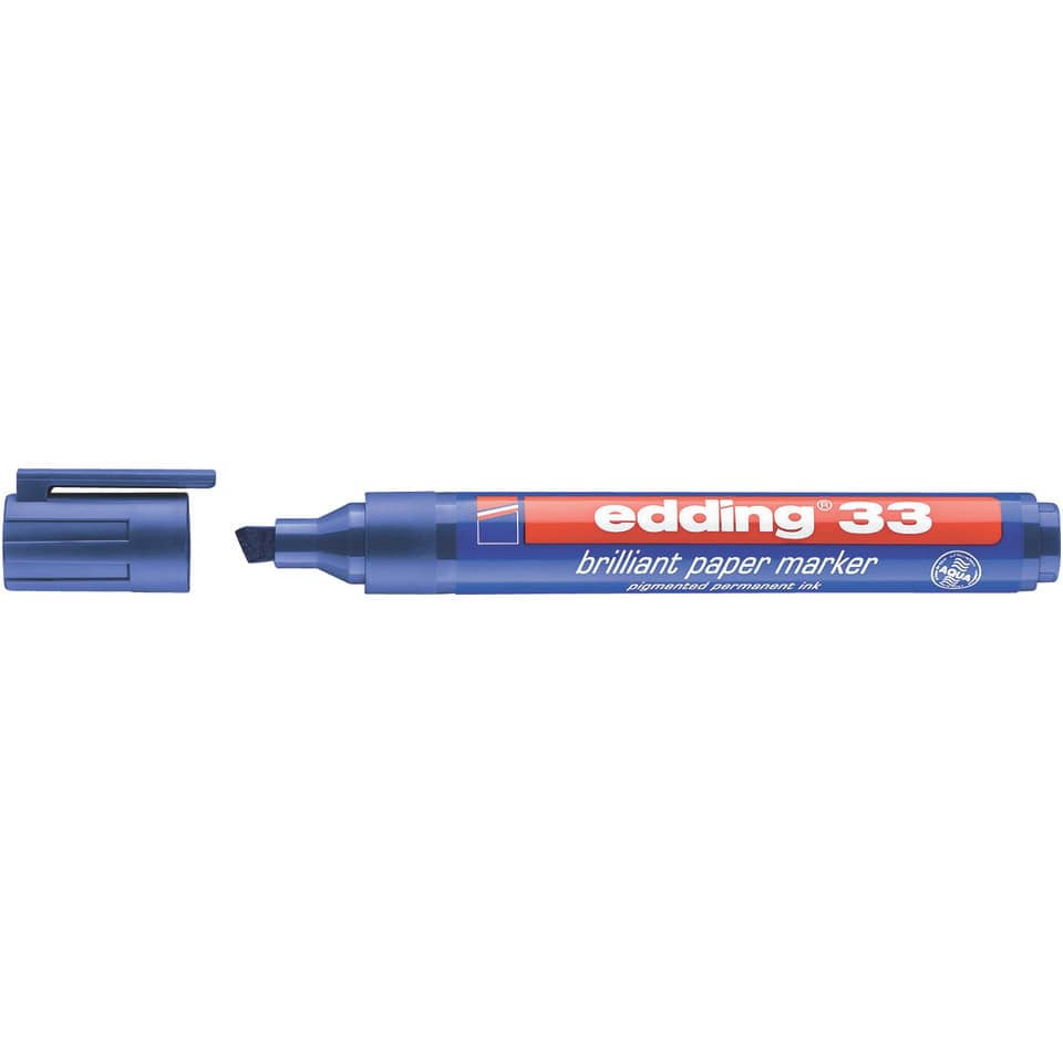 Brillant-Papiermarker 33, 1-5mm, blau EDDING 33-003