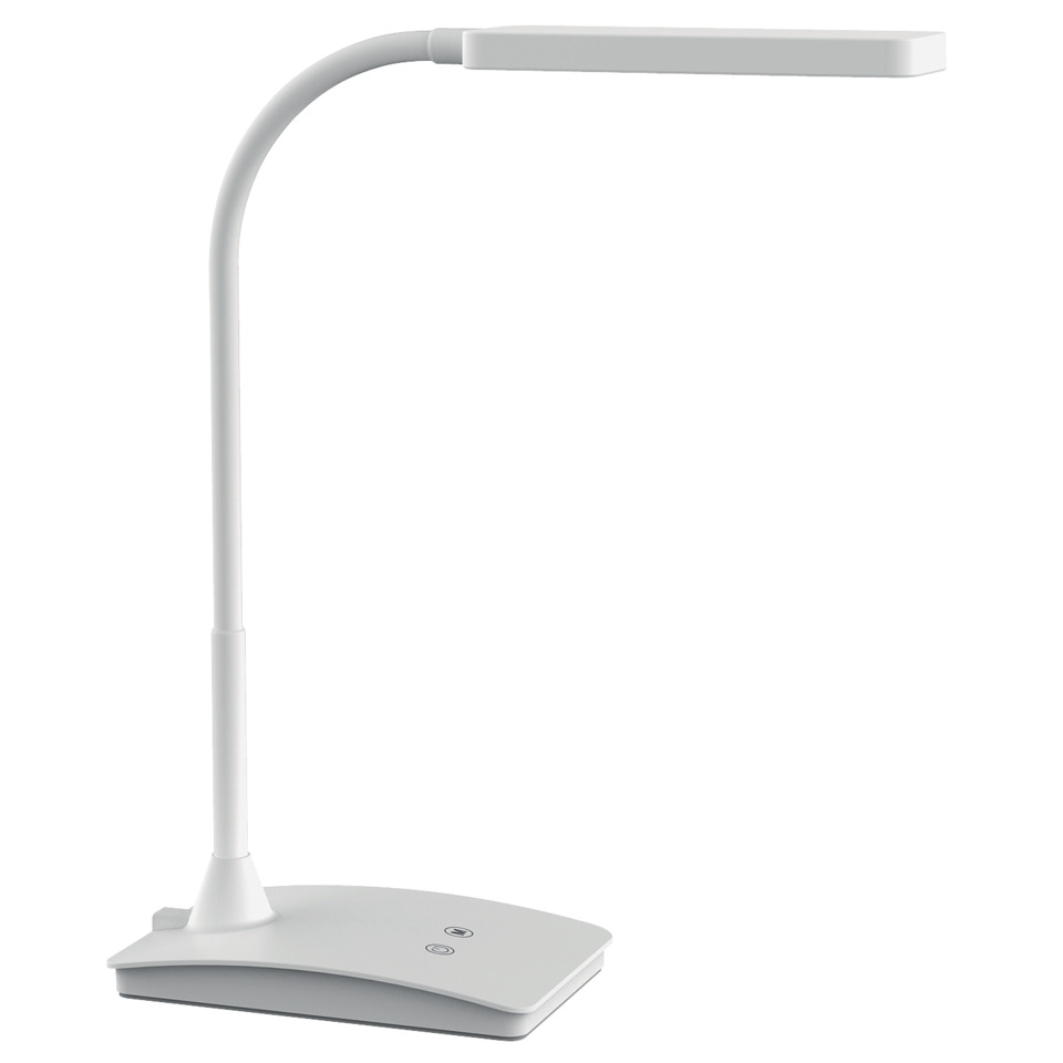 led-lampe, schreibtischlampe, verstellbar, weiß, usb-ladeanschluss
