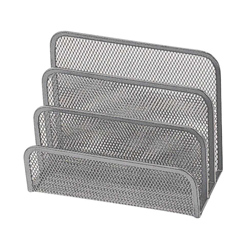 Ablagekorb, Netzkorb, Schreibtisch-Organizer, Metallmesh, Aktenorganizer