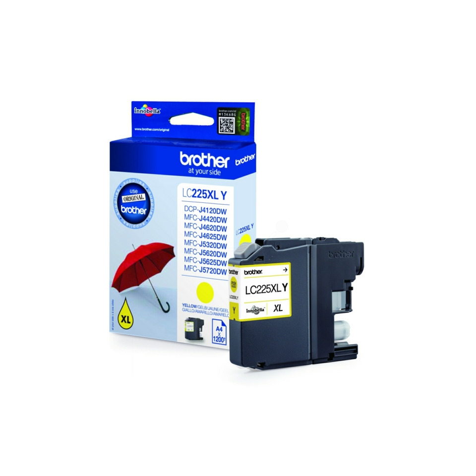 Inkjetpatrone HY, yellow BROTHER LC225XLY