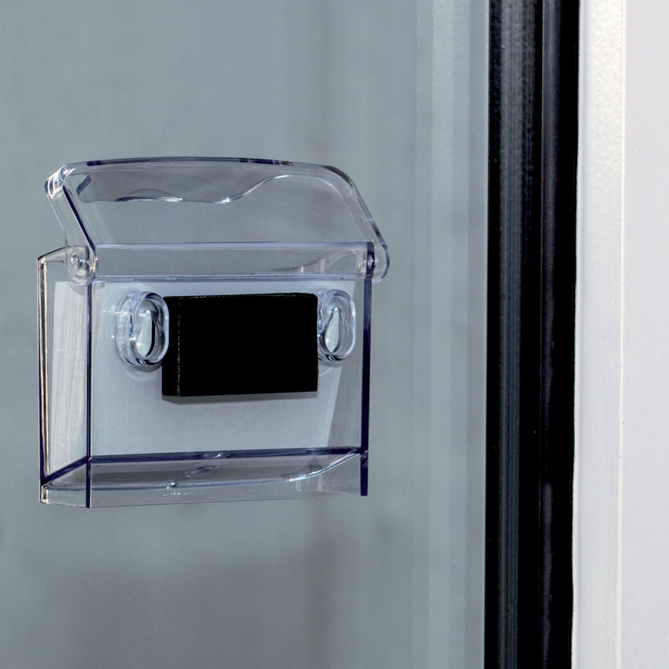Schubladenhalter, Glasbox, Schwarz, Transparente Box, Kleinteilehalter