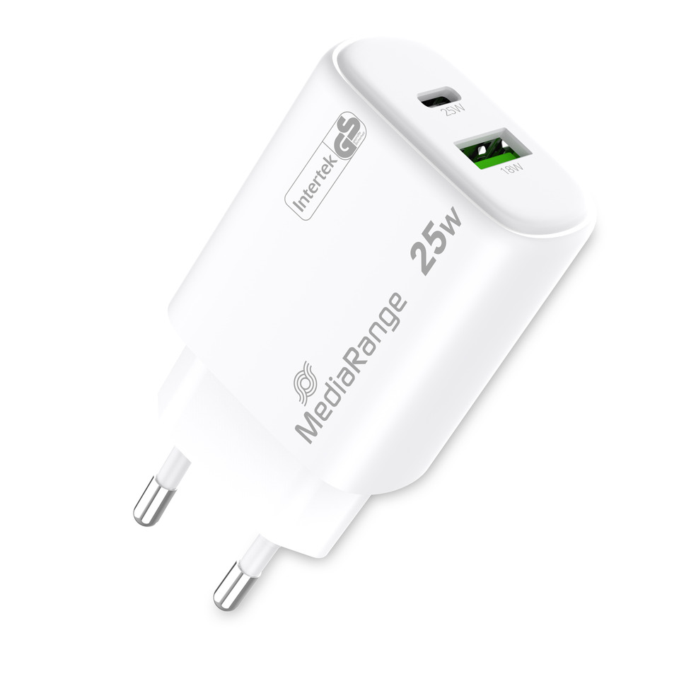 USB-C, Wandladeadapter, 25W, Weiß, MetroDiarange