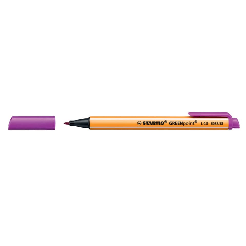 Marker, Marker pen, Highlighter, Oranger Körper, Lila Kappe