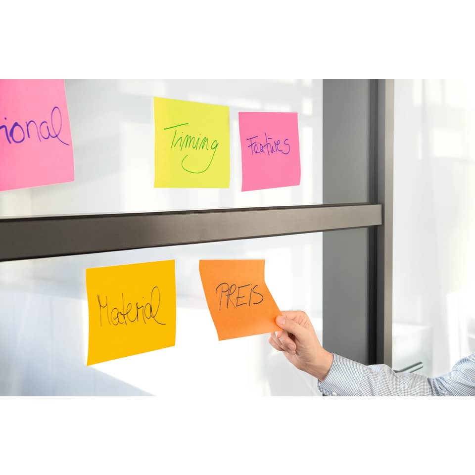 Post-it, Sticky note, Tischmeeting, Handschrift, Post-it Farben