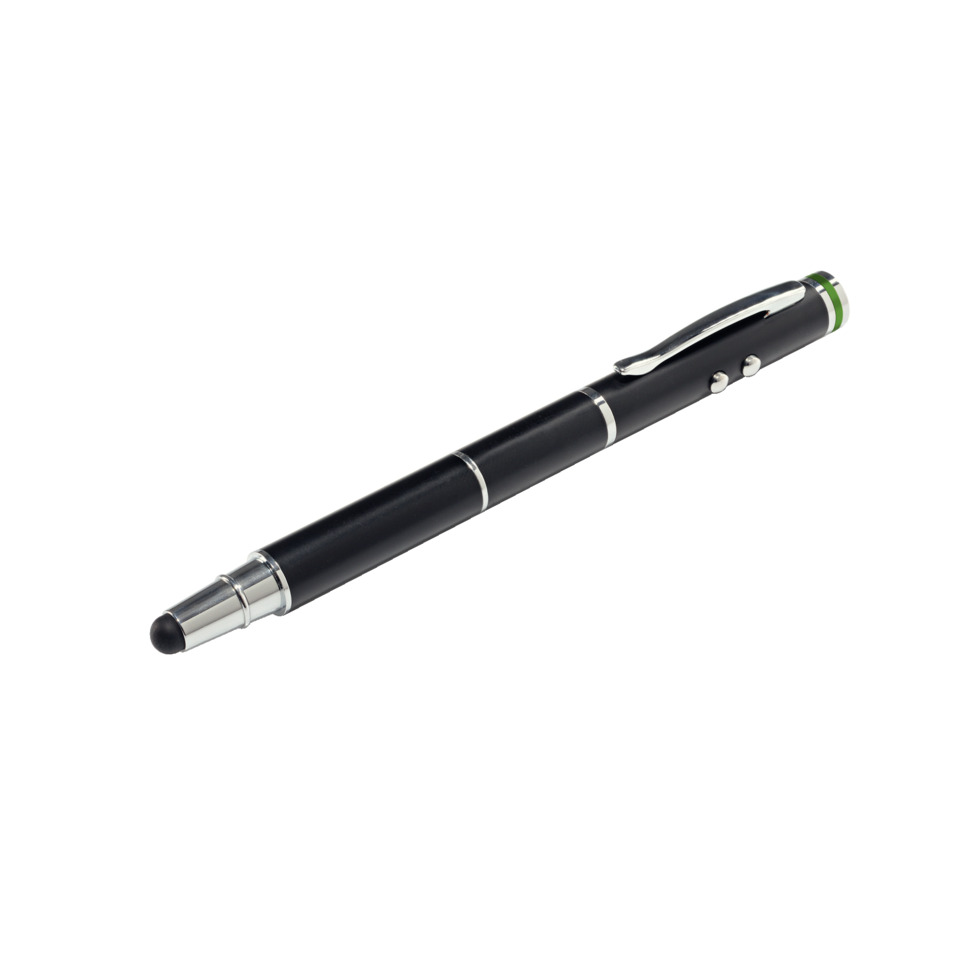Stift, Kugelschreiber, schwarz, Metall-Akzente, Clip