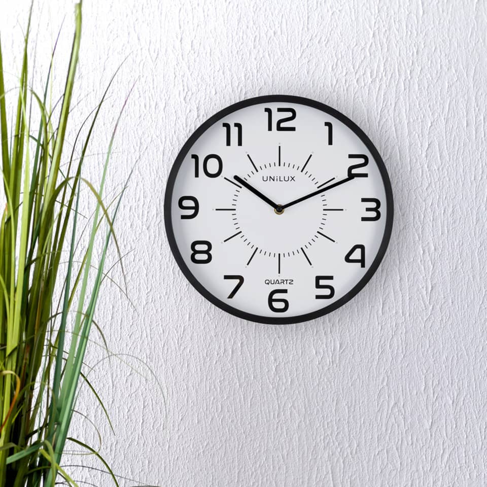 Wanduhr, Wanduhr-weiß, Quartz-Uhr, Runde Uhr, Zimmerdeko