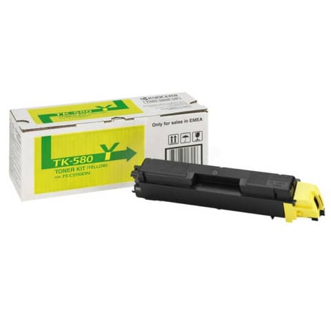 Lasertoner TK-580Y, 2.800 Seiten, yellow KYOCERA-MITA KYOTK580Y