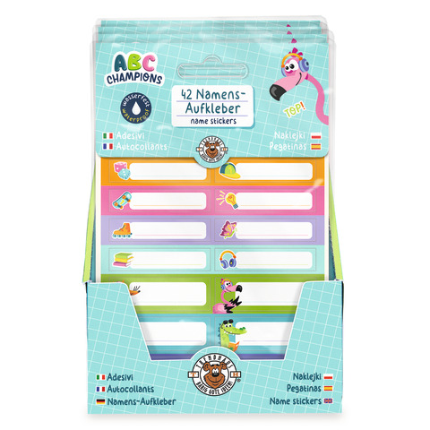 Namenssticker-Set wasserfest 42-teilig TRENDHAUS 965981