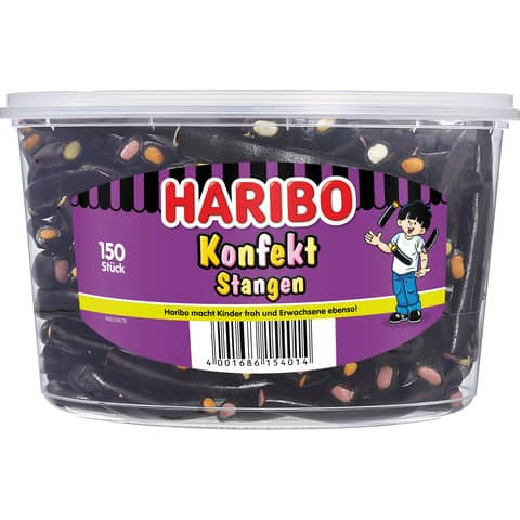 Fruchtgummi Konfekt Stangen, 150 Stück HARIBO 139610008
