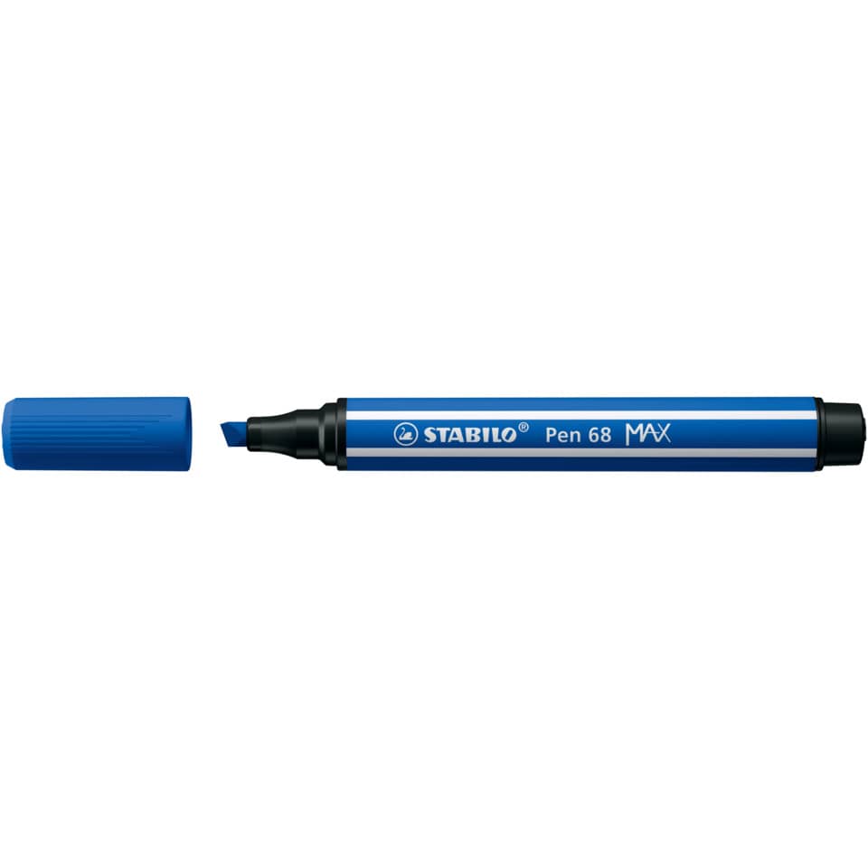 Marker, Stift, Blau, Permanent, Stabilo