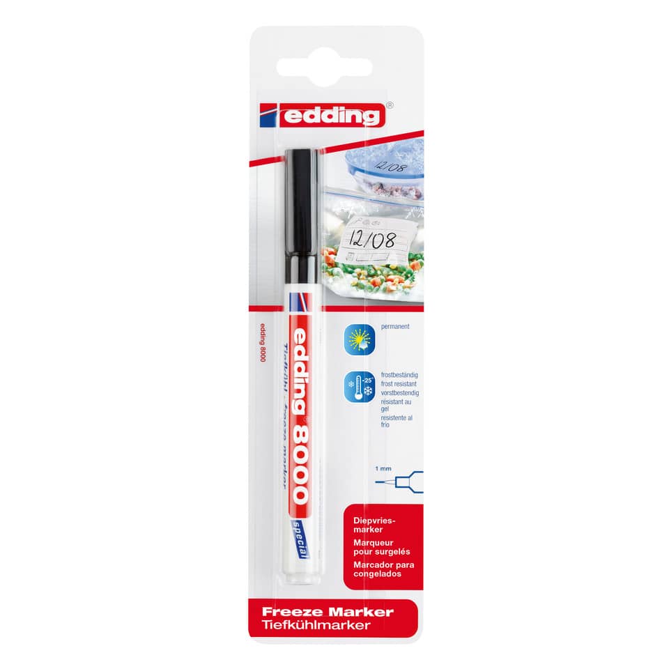Kühlmarker, Kälte-Marker, Edding 8000, Freze Marker, Blockmarker
