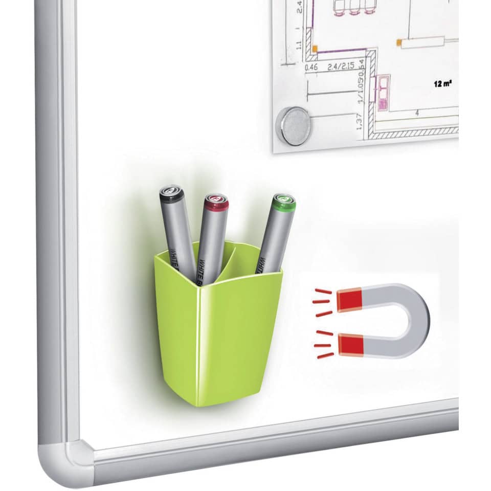 Magnetic Board, Trocken abwischen, Markerhalter, Grüner Becher, Magnetzubehör