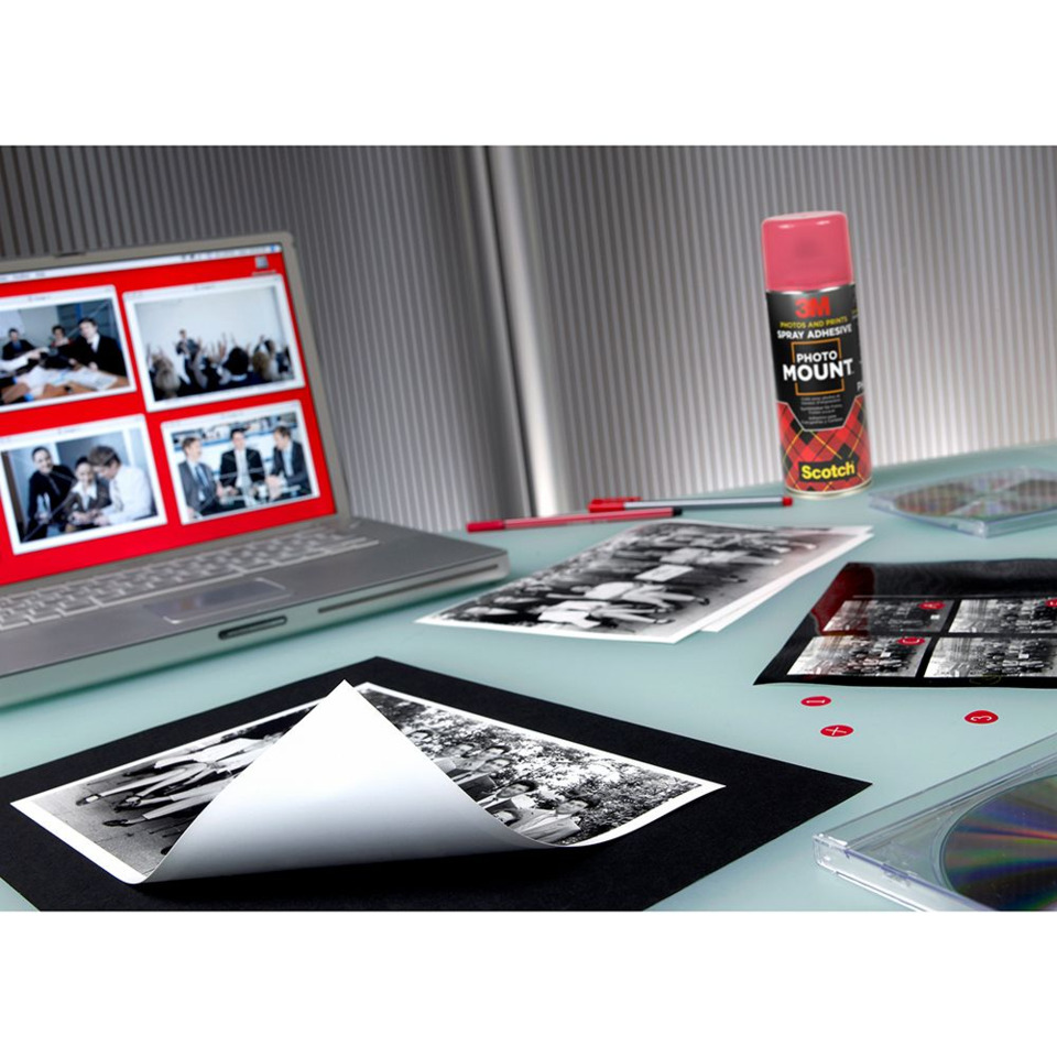 Foto, Fotopapier, Fotopapierabzug, Schwarzweiß, Sprühkleber