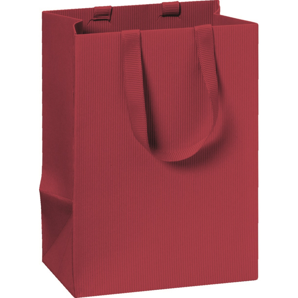 Geschenktragetasche One Colour, 14x10x8cm, dunkelrot STEWO 2541784296