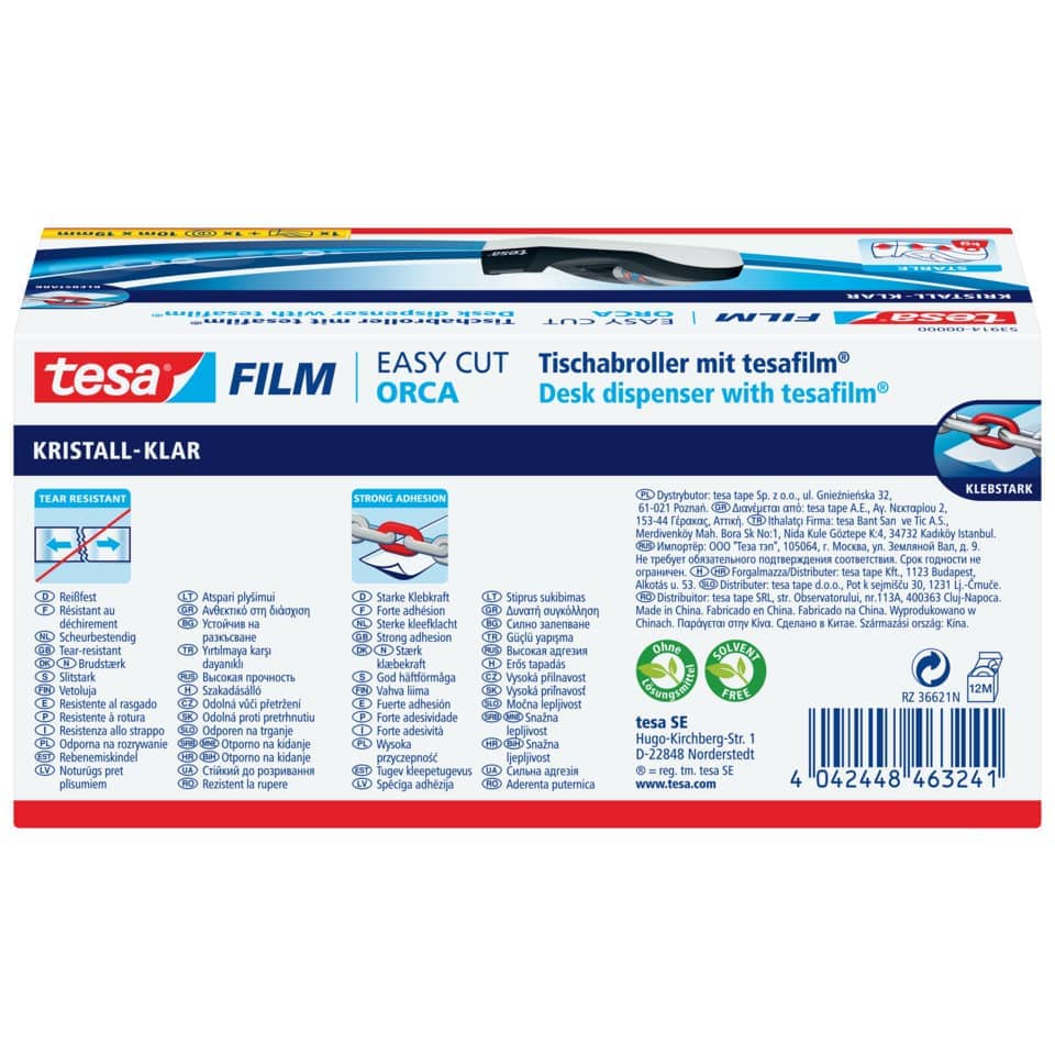 Tesa Film, Schreibtischspender, Tesafilm, Klebeband, Klarfolie